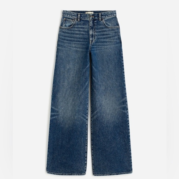 Madewell Superwide-Leg Denim Jeans size 26 color Concho Wash Flare EUC - Picture 5 of 15